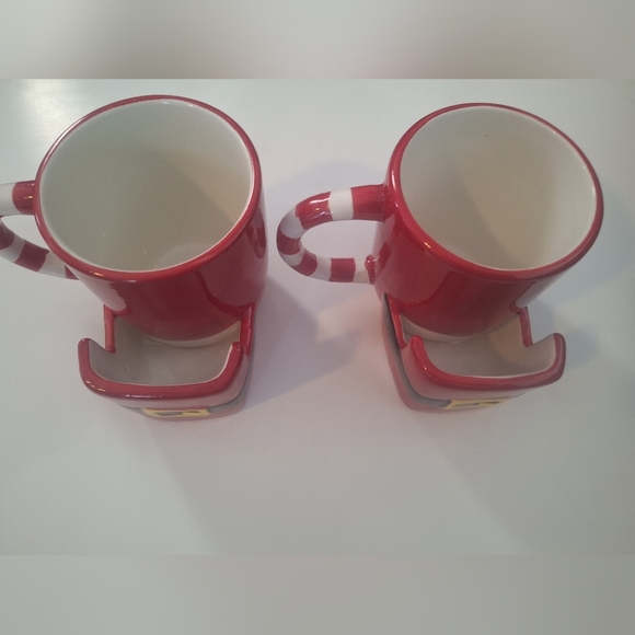 Christmas Holiday Milk and cookie cups with cookie holder - 2pk - New - Picture 3 of 3